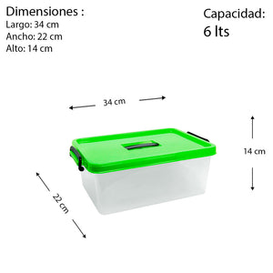 Caja Plástica Multiusos 6 lts