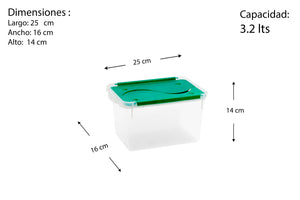 Caja Plástica Multicositas 3.2 lts